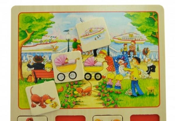 Настільна гра Goki Лото Наше маленьке місто (56740) - Pampik