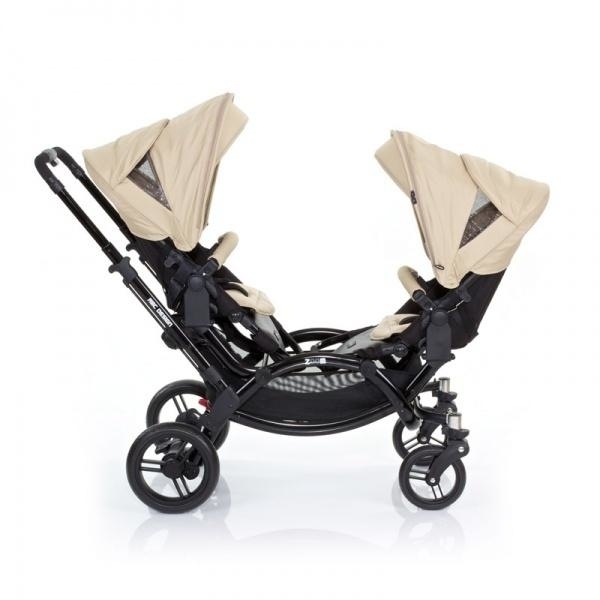 Універсальна коляска для двійні 2 в 1 ABC Design Zoom з аксесуарами Desert, бежевий (71085/509K1) - Pampik - 3