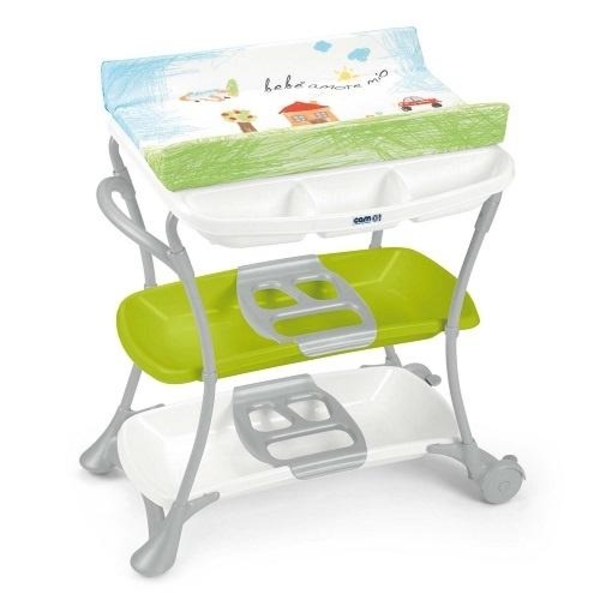 Сповивальний столик CAM Nuvola, зелений з блакитним (C610008-C222) - Pampik