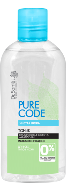 Тонік для всіх типів шкіри Dr. Sante Pure Cоde, 200 мл - Pampik