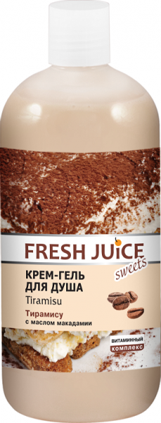 Крем-гель для душа Fresh Juice Тирамису, 500 мл - Pampik