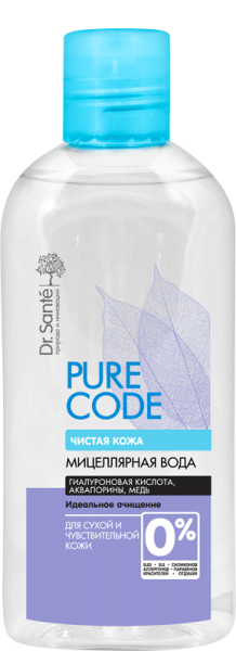 Мицеллярная вода Dr. Sante Pure Cоde для чувствительной и сухой кожи, 200 мл - Pampik