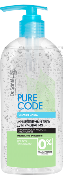 Міцелярний гель для вмивання Dr. Sante Pure Cоde, 200 мл - Pampik
