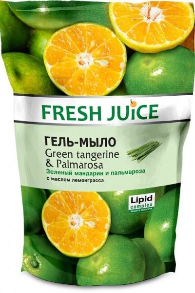 

Гель-мыло Fresh Juice Зеленый мандарин и пальмароза, дой-пак, 460 мл