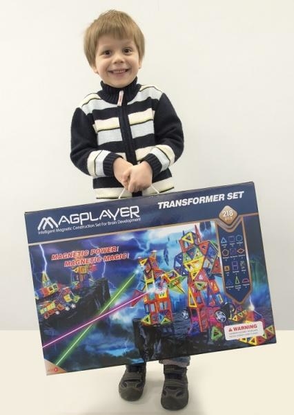 Магнитный конструктор Magplayer, 218 элементов (MPA-218) - Pampik - 4