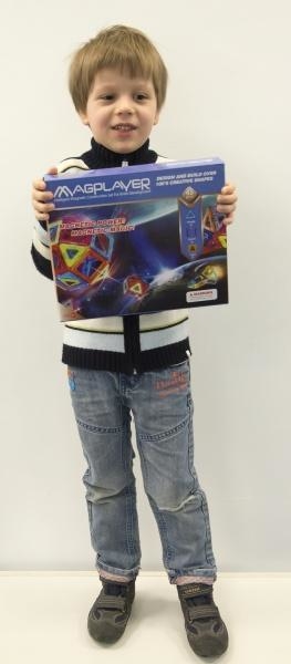 Магнітний конструктор Magplayer, 45 елементів (MPA-45) - Pampik - 5