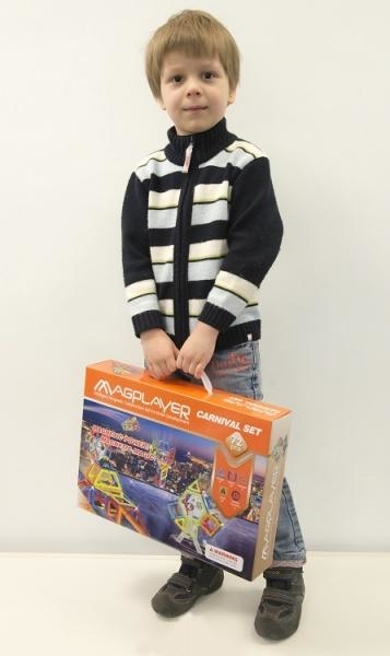 Магнитный конструктор Magplayer, 72 элемента (MPA-72) - Pampik - 4