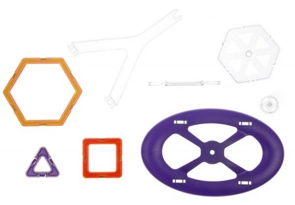 Магнітний конструктор Magplayer, 46 елементів (MPB-46) - Pampik - 2
