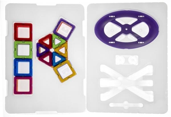 Магнітний конструктор Magplayer, 46 елементів (MPB-46) - Pampik - 3