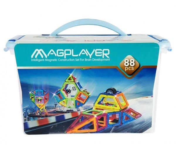 Магнитный конструктор Magplayer, 88 элементов (MPT-88) - Pampik - 4