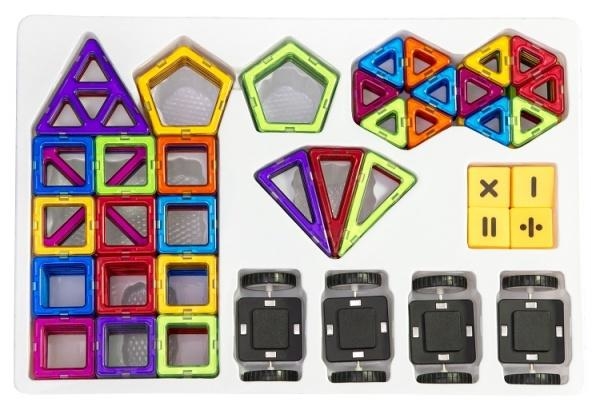 Магнітний конструктор Magplayer, 208 елементів (MPB-208) - Pampik - 2