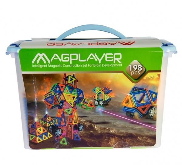 Магнитный конструктор Magplayer, 198 элементов (MPT-198) - Pampik - 4