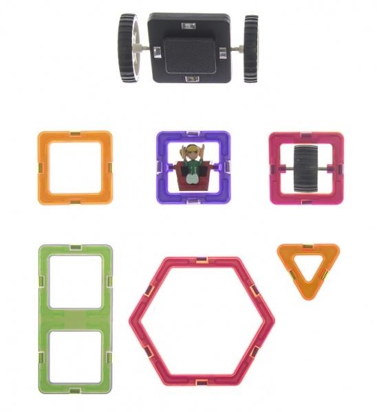 Магнітний конструктор Magplayer, 40 елементів (MPB-40) - Pampik - 2