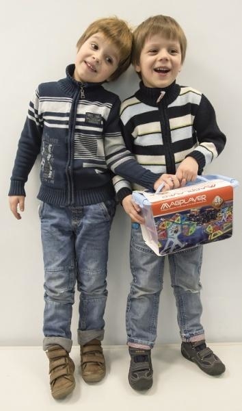 Магнітний конструктор Magplayer, 48 елементів (MPT-48) - Pampik - 5