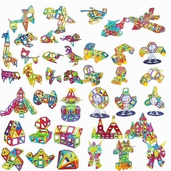 Магнітний конструктор Magplayer, 112 елементів (MPB-112) - Pampik - 7