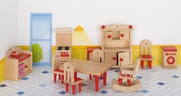 Набор для кукол Goki Мебель для кухни, 11 предметов (51951G) - Pampik - 2