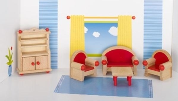 Набор для кукол Goki Мебель для гостиной, 5 предметов (51952G) - Pampik - 2