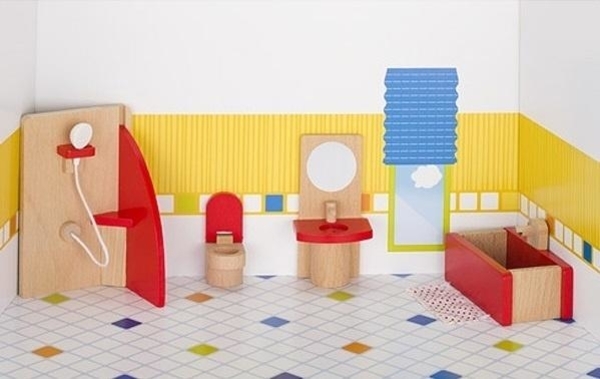 Набор для кукол Goki Мебель для ванной, 5 предметов (51717G) - Pampik - 2