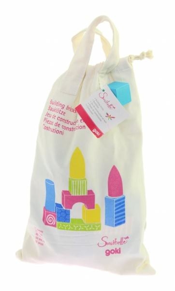 Конструктор дерев'яний Goki Susibelle маленький, 50 елементів (58499) - Pampik - 3