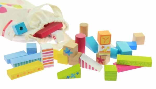 Конструктор дерев'яний Goki Susibelle маленький, 50 елементів (58499) - Pampik - 2