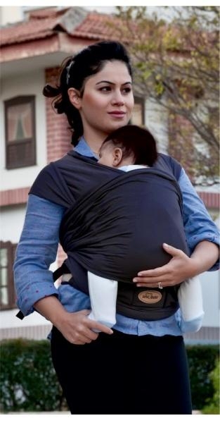 Слинг с поддержкой поясницы Sevi bebe, синий (565) - Pampik
