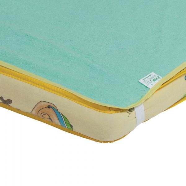 Наматрацник-пелюшка 2 в 1 ЕКО ПУПС Classic, зелений, 80х60 см (КНАМ6080з) - Pampik - 2