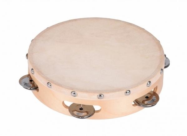 Музичний інструмент Goki Бубен, 5 дзвіночків (UC085G) - Pampik