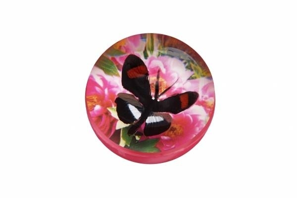 Мячик-попрыгун Goki Бабочка, черно-красный (16019G-5) - Pampik