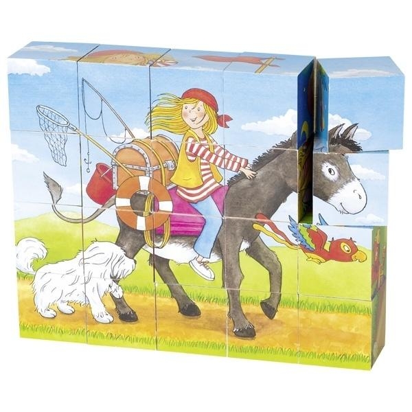 Кубики дерев'яні Goki Peggy Diggledey (57738G) - Pampik - 6