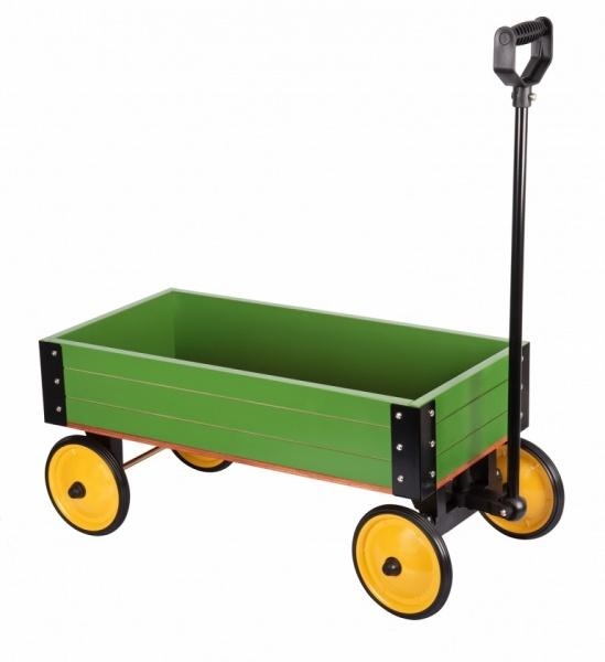 Ігрова візок дерев'яна Goki, зелений (14147G) - Pampik