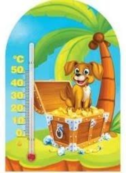 Термометр Склоприлад Сувенір Зоо світ Острів (300250) - Pampik