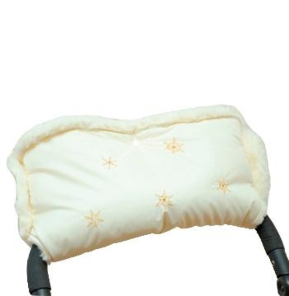 Муфта для коляски Модный карапуз на овчине, молочная (03-00438-3) - Pampik