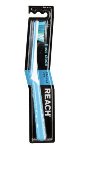 Зубна щітка Reach Floss Clean жорстка, блакитний - Pampik
