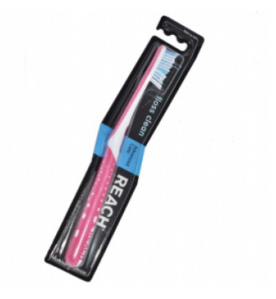 Зубна щітка Reach Floss Clean жорстка, рожевий - Pampik