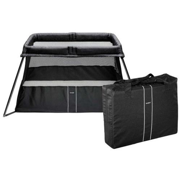 Складаний манеж-ліжко Babybjorn Light, чорний (40280) - Pampik - 2