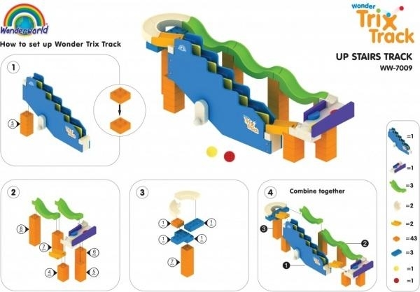 Конструктор Wonderworld Trix Track Сходи (WW-7009) - Pampik - 5