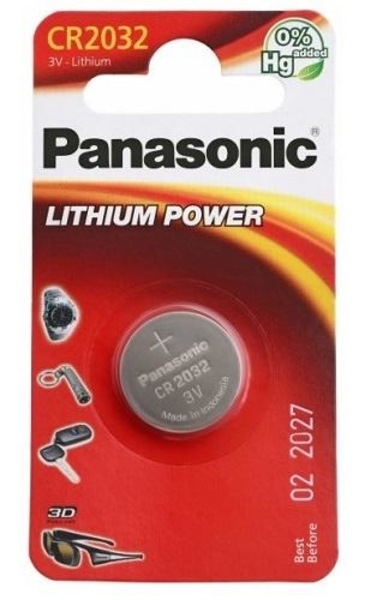 

Батарейка Panasonic CR 2032 Bli 1 Lithium (CR-2032EL/1B