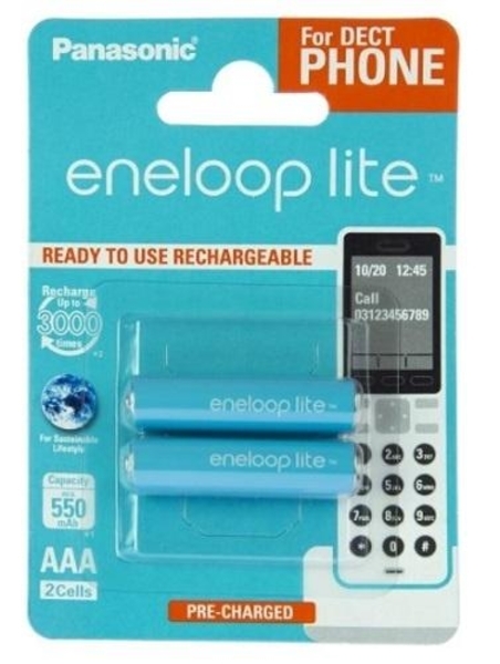 

Аккумулятор Panasonic Eneloop Lite AAA 2BP Ni-Mh Dect Series (BK-4LCCE/2DE