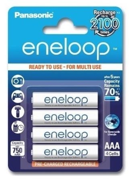 

Аккумулятор Panasonic Eneloop AAA 4BP Ni-Mh, 4 шт. (BK-4MCCE/4BE