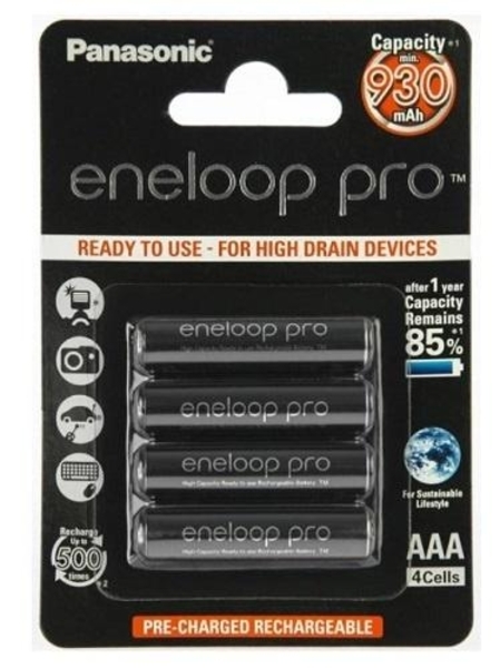 

Аккумулятор Panasonic Eneloop Pro AAA 4BP, 4 шт. (BK-4HCDE/4BE