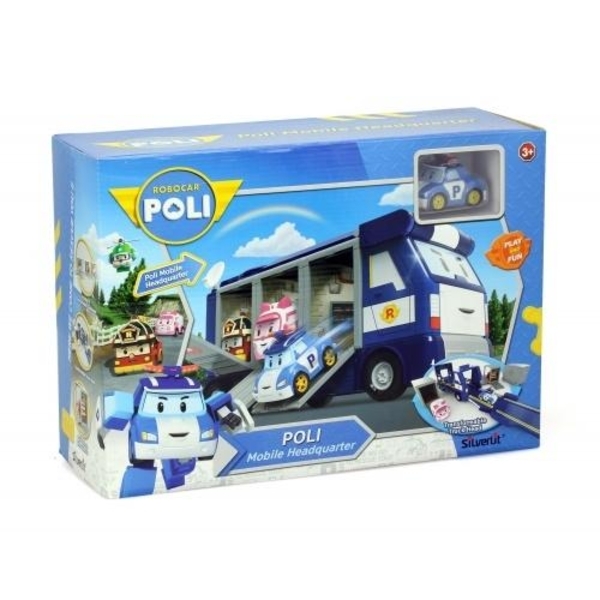 Мобильная штаб-квартира Robocar Poli с контейнерами (83377) - Pampik