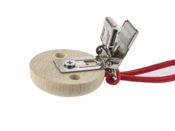 Кліпса для пустушки дерев'яна NIC Карлі (NIC61110) - Pampik - 6