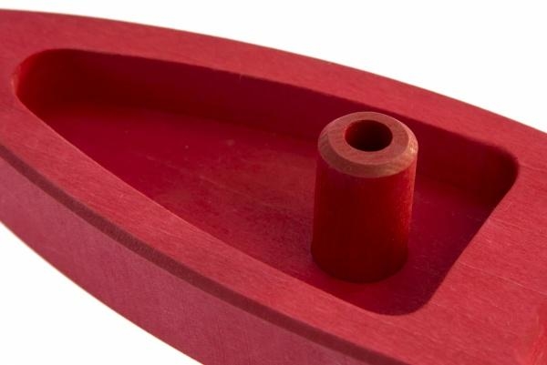 Парусник деревянный NIC, красный (NIC526460) - Pampik - 3