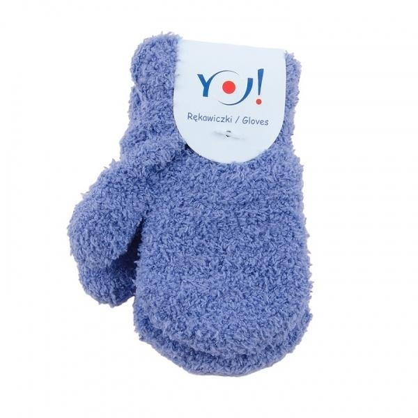 

Махровые варежки YO! со шнурком, р., голубой (R-90/BOY