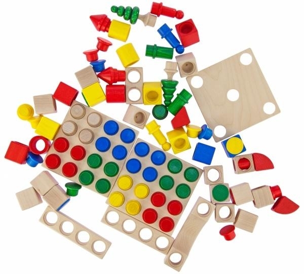 Конструктор деревянный NIC, 96 деталей (NIC2102) - Pampik - 5