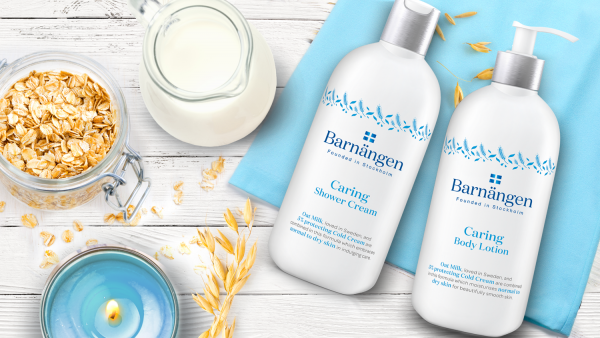 Крем-гель для душу Barnangen Сaring з вівсяним молочком, 400 мл - Pampik - 2