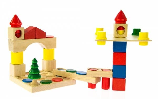 Конструктор деревянный NIC, 44 детали (NIC2101) - Pampik - 2