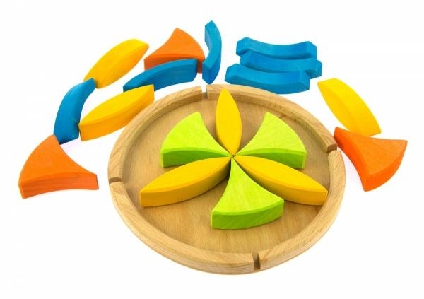 Конструктор дерев'яний NIC Квітка (NIC523062) - Pampik - 3