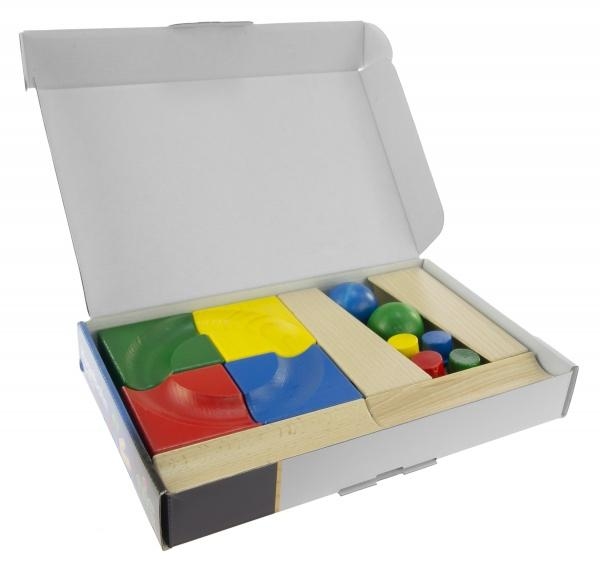 Конструктор дерев'яний NIC Кулькова дорога Початковий набір (NIC2180) - Pampik - 3