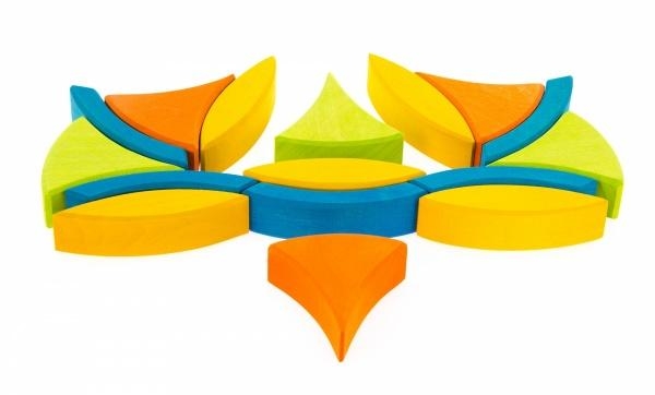 Конструктор дерев'яний NIC Квітка (NIC523062) - Pampik - 6